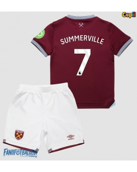West Ham United Crysencio Summerville #7 Echipament de Fotbal Replică 2025-26 Copii Acasa (+ Șorturi)